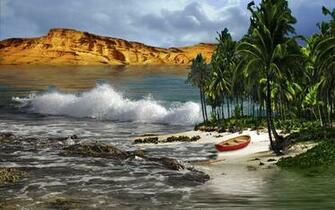 Beautiful Summer Cove Wallpaper HD