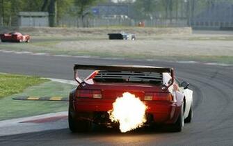 Bmw M1 Flames Races Wallpaper