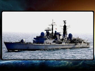 Cool Wallpaper A Royal Navy Type Destroyer