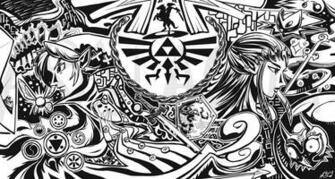 Link Triforce Ocarina Of Time The Legend Zelda Majoras Mask Navi