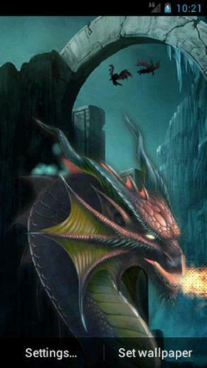 Angry Dragon Live Wallpaper Screenshot