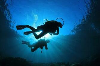 Scuba Diving Diver Ocean Sea Underwater Wallpaper Background