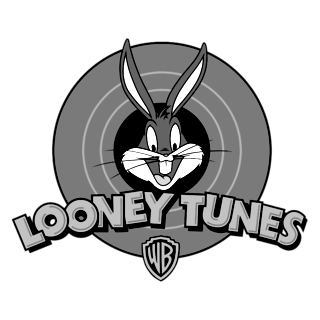 Looney Tunes Logo Black And White Wallpaper