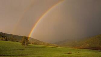 Rainbow Natural Wallpaper HD Rocks