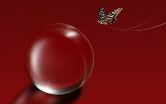 Red Butterfly Wallpaper