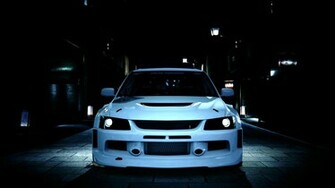 Mitsubishi Evolution Ix Tuning Avto Night Wallpaper