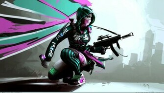 HD Wallpaper Anime Games And Abstract Art 3d Background Anarchy