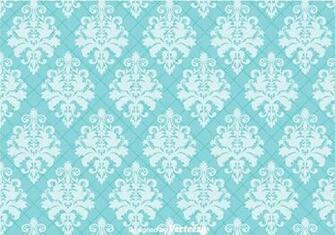 Blue Ornament Wall Tapestry Vector Art Stock Graphics