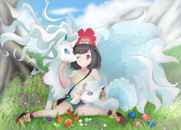 Pokemon Vulpix Alola Form Wallpaper Teahub Io