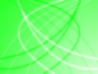 Rays Digital Art Neon Green Background By Henrik Lehnerer