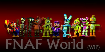 Fnaf World Art By Herogollum