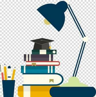 Student Education Tutor Teacher Course Hand Painted Flat Lamp