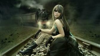 Dark Horror Gothic Emo Mood Sad Sorrow Alone Fantasy Cg Digital Manip