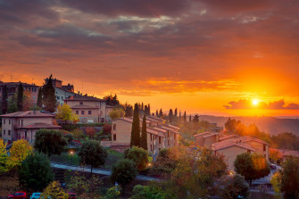 Italy House Sunset Photography Tuscany HD Wallpaper