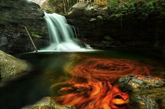 File Fiery Autumn Waterfall Virginia Forestwander Jpg Wikimedia