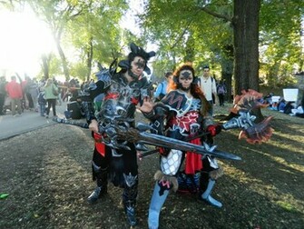 Au Ra Warrior And Dark Knight Cosplay Ffxiv By Rerinkin