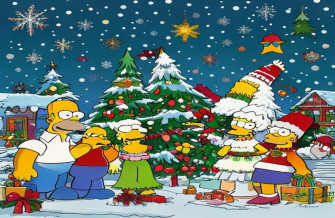 Simpsons Christmas Wallpaper