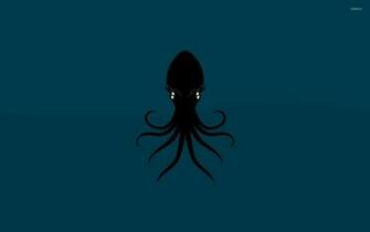 Squid Wallpaper Minimalistic