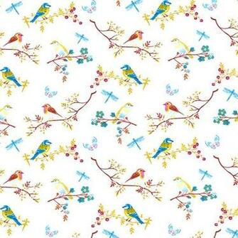 Dolls House Wallpaper 12th 24th Scale Birds Quality Paper