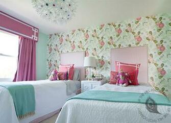 Up Watercolor Peony Wallpaper Interior Design