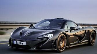 Mclarenp1 Black Closeup HD Wall002