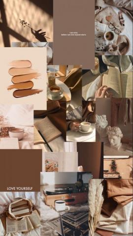 Brown Aesthetic Desktop Wallpaper