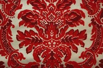 S Vintage Flocked Wallpaper Red Flock By Rosieswallpaper