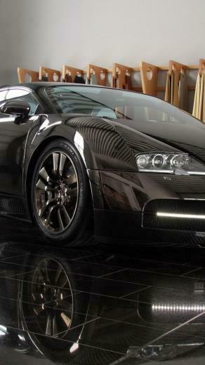Black Bugatti Lock Screen HD iPhone Wallpaper