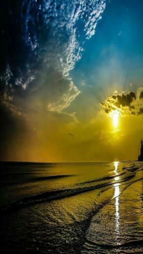 Michele On Color Blue Meets Yellow Beach