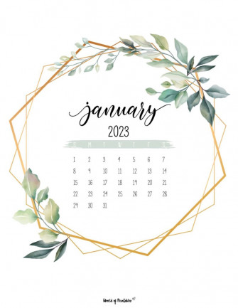 Printable January Calendars
