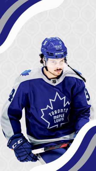 Auston Matthews Blue Graphic Design J2etqqtkbl2q8nfk Wallpaper