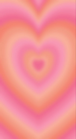 Heart Color Aura iPhone Wallpaper Pattern Doodle