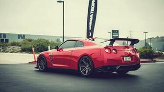 Red Cars Nissan Parking Gtr R35 Gt R