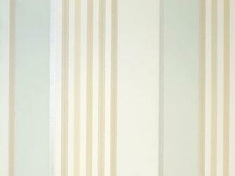 Striped Wallpaper In Two Tone Duck Egg With Beige And White Stripes