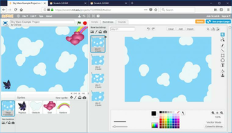 Project Background Offset In Scratch Compared To