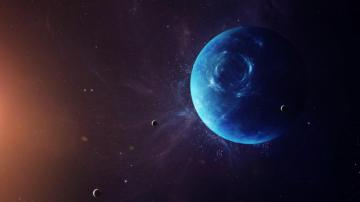 Neptune Planet Moon Space Solar System 4k Wallpaper