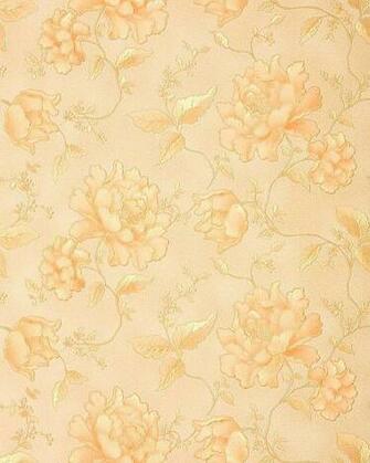 Wallpaper Heavyweight Floral 3d Look Flower Pastel Yellow Gold
