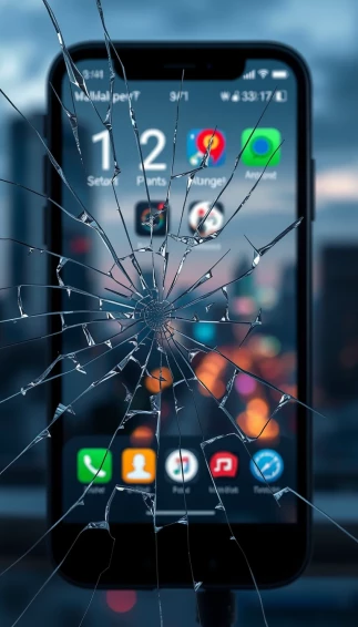 Broken Phone Screen Wallpaper