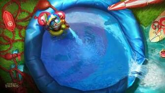 Ziggs Pool Party Skin Splash League Of Legends HD Wallpaper Lol