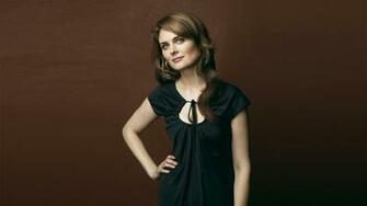 Pants Emily Deschanel Brunette Gray Eyes Jeans Jacket Wallpaper