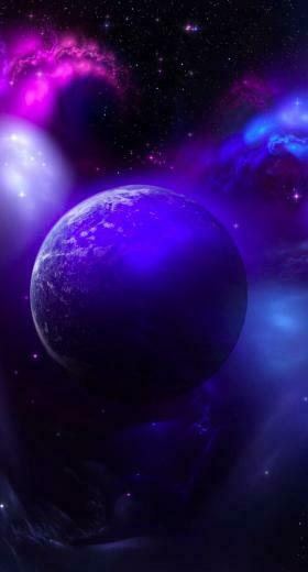 Space Purple Wallpaper Sc iPhone7plus