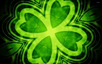 Four Leaf Clover Wallpaper Abstract