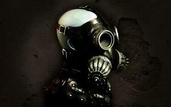 Dark Gas Mask Wallpaper Wallpoper