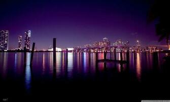 Miami Skyline HD Desktop Wallpaper Dual Monitor