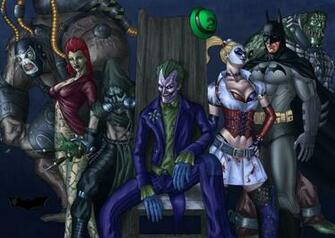 Batman Joker Harley Quinn Scarecrow Poison Ivy Arkham