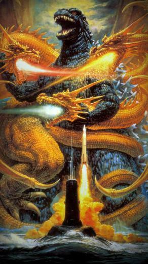 Godzilla Vs King Ghidorah Phone Wallpaper Moviemania