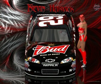 Kevin Harvick Lady In Red Wallpaper