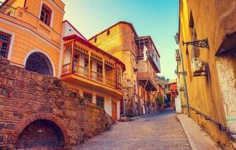 Wallpaper Lane Home Slope Tbilisi Georgia Image For