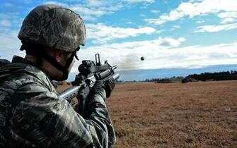 Wallpaper Air National Guard Force Grenade Launcher Airman