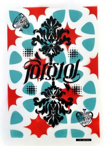 Bristol Ambigram Blue Red Wallpaper Upfest